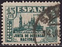 Spain 1936 Monuments 15 CTS Green Edifil 806. 806 u. Uploaded by susofe